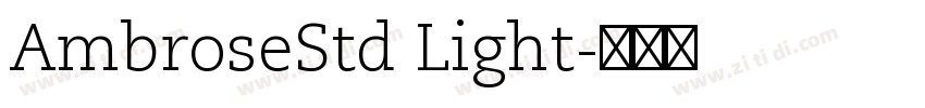 AmbroseStd Light字体转换